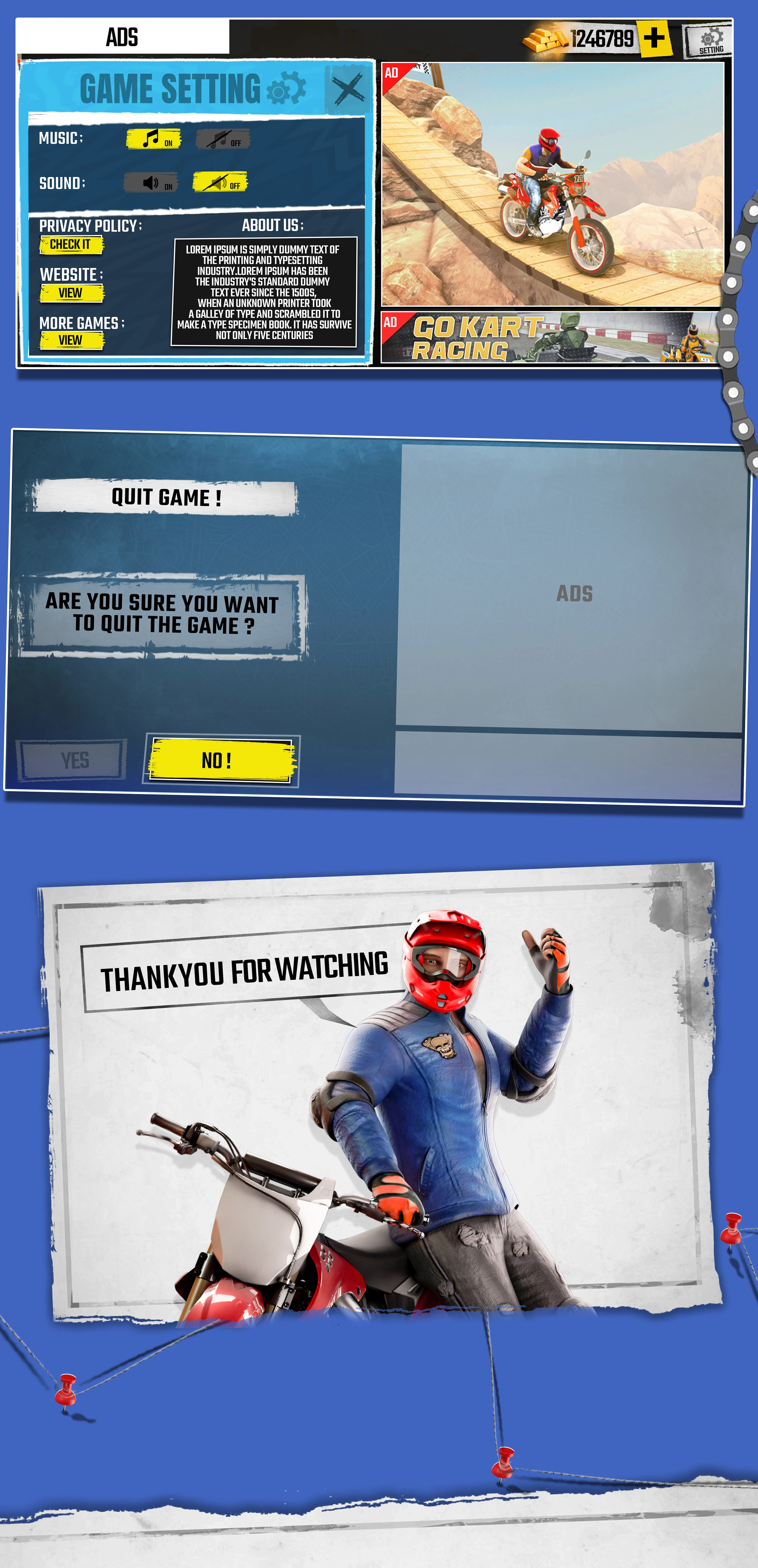 Game UI Elements - Complete Design Kit - 8