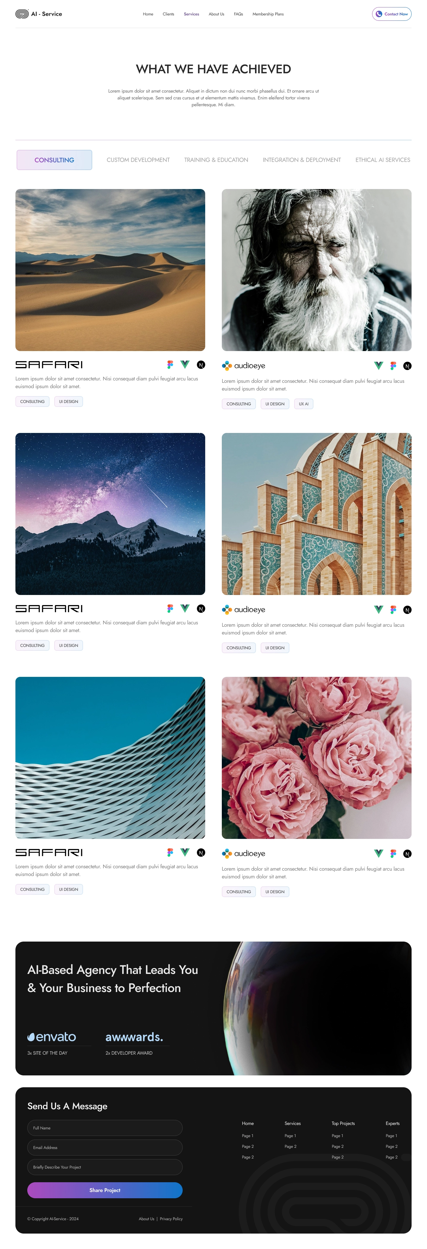 AI Services Website - Complete Design - 3