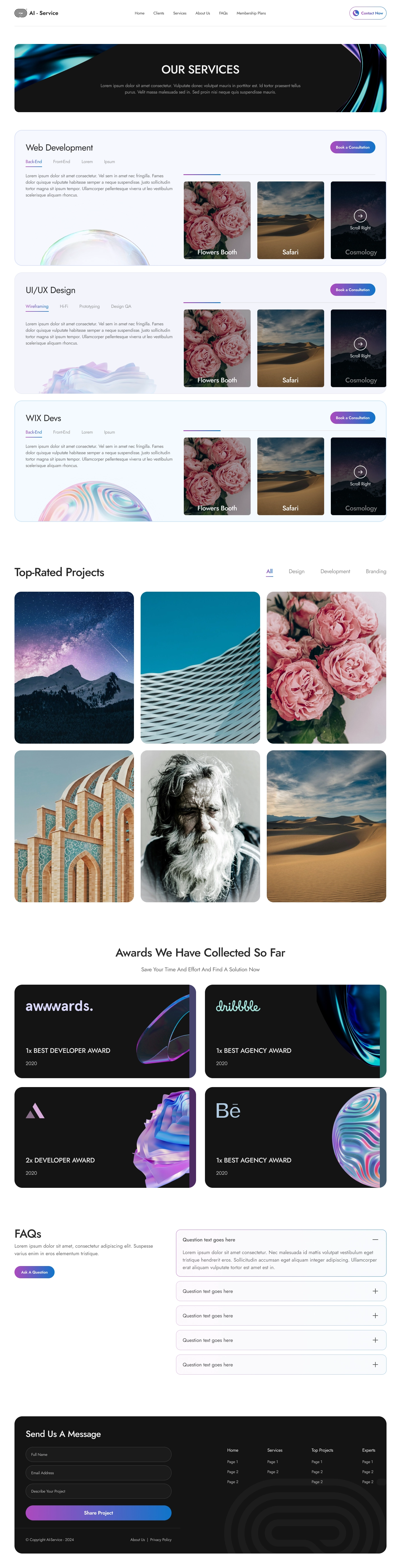 AI Services Website - Complete Design - 1