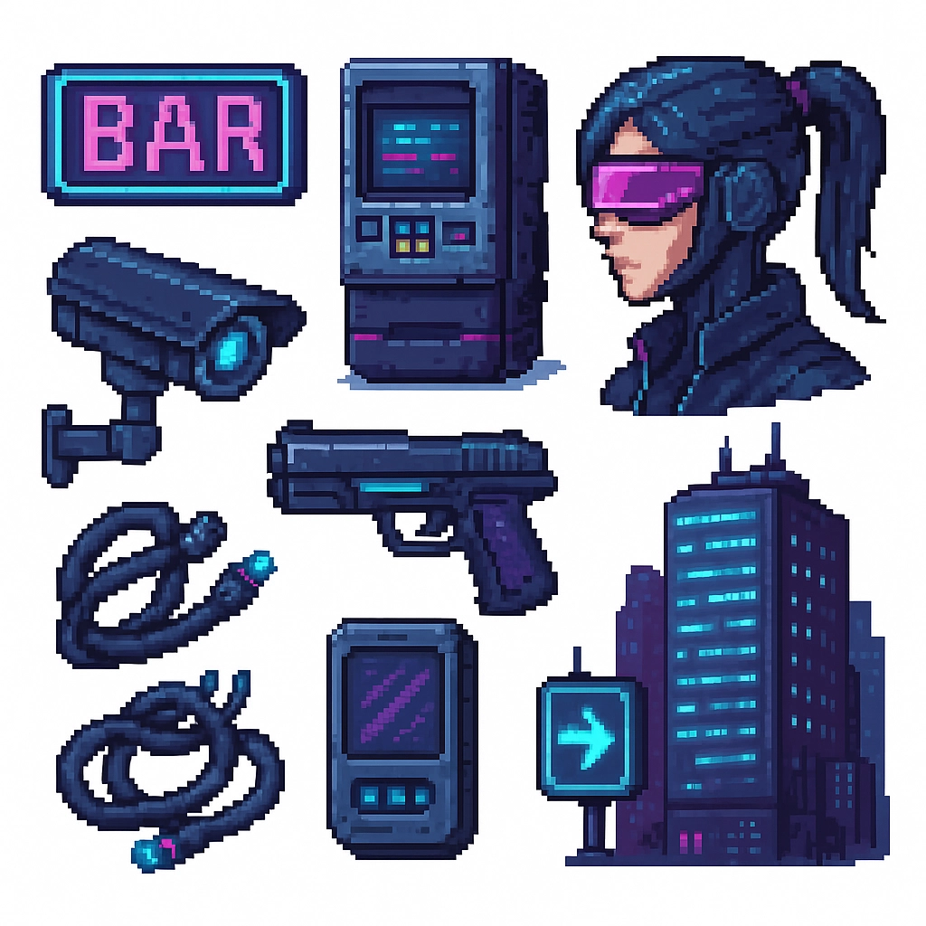 Cyberpunk UI Assets
