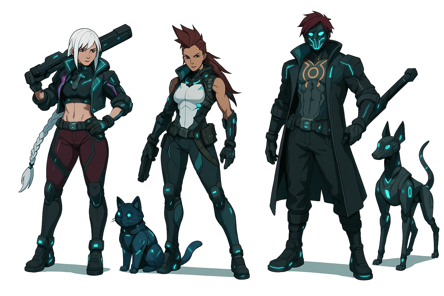 Cyberpunk Tactical Squad
