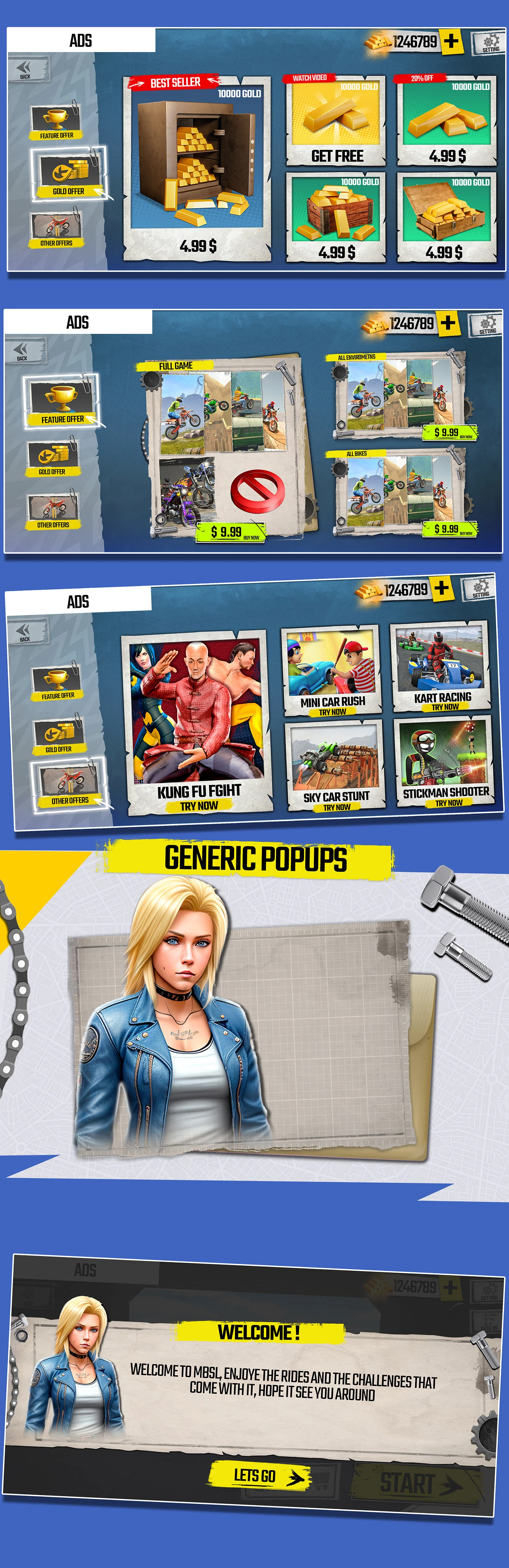 Mountain Bike Stunt Racing - Complete UI Flow - 5