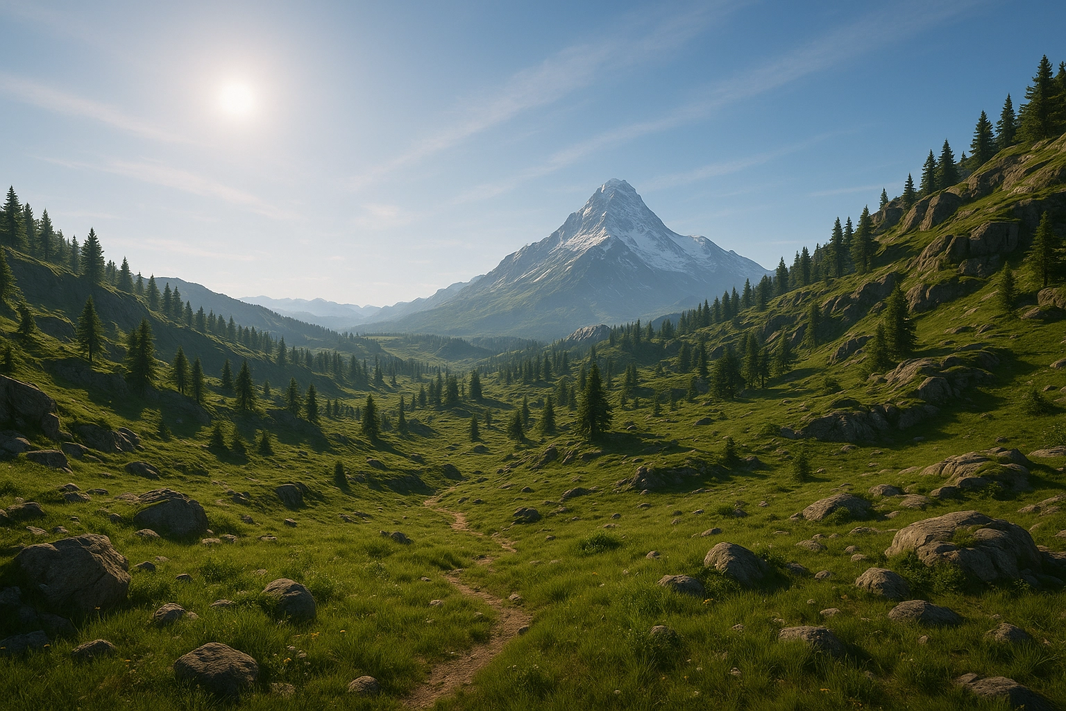 Mountain Valley Landscape