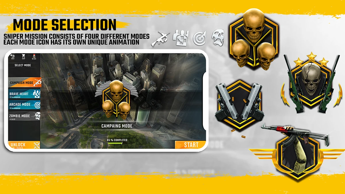 Sniper Game - Complete UI Flow - 3