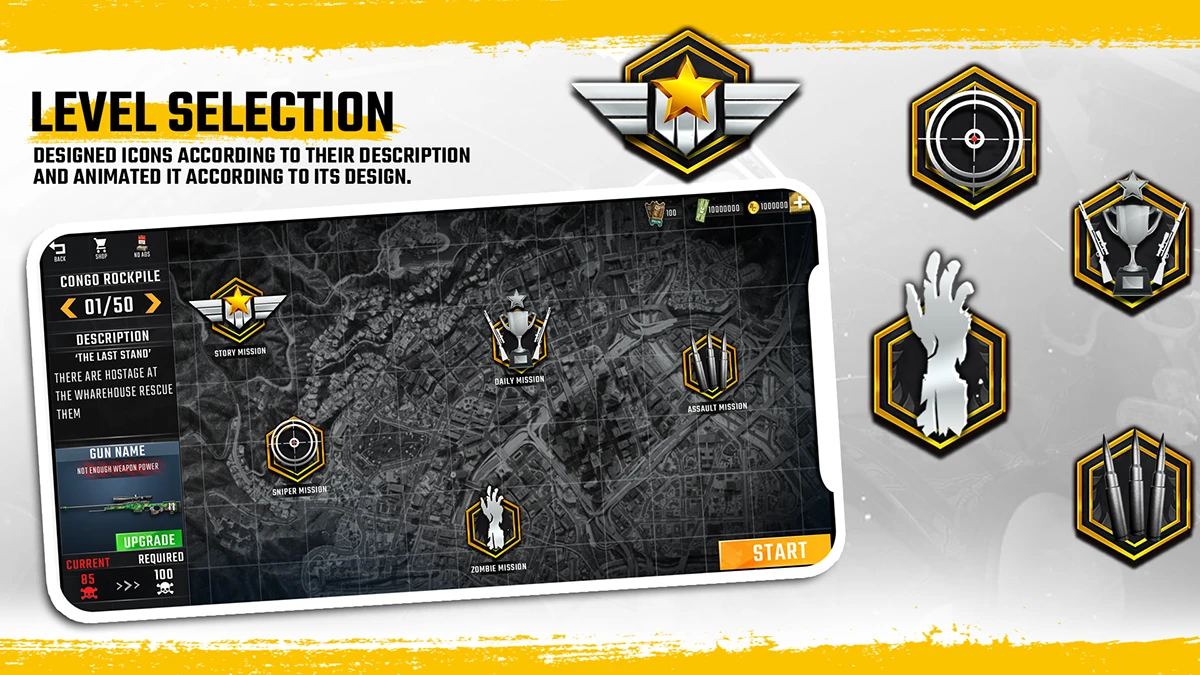 Sniper Game - Complete UI Flow - 4